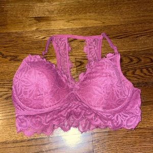 pink bralette